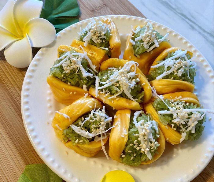 Cách làm xôi mít lá dứa cốt dừa chuẩn vị Cách làm xôi mít lá dứa cốt dừa chuẩn vị