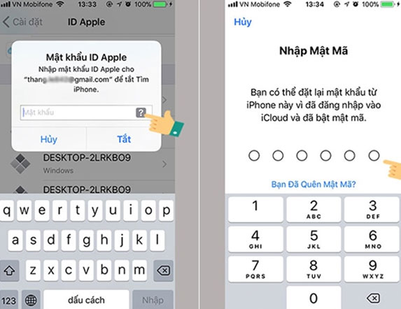 Cách lấy lại mật khẩu iCloud