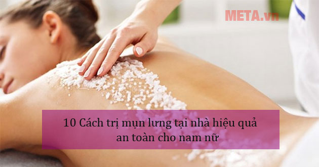 Cách trị mụn lưng
