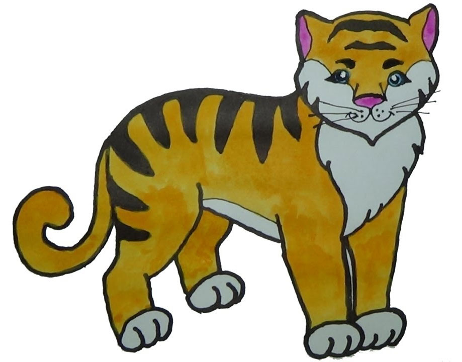Hình vẽ con hổ