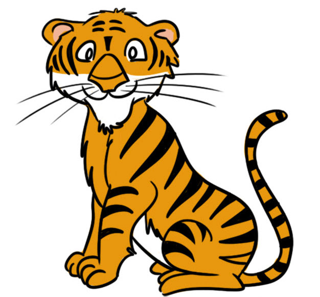 Hình vẽ con hổ
