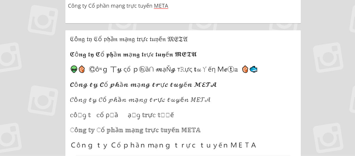Cách đổi font chữ Instagram