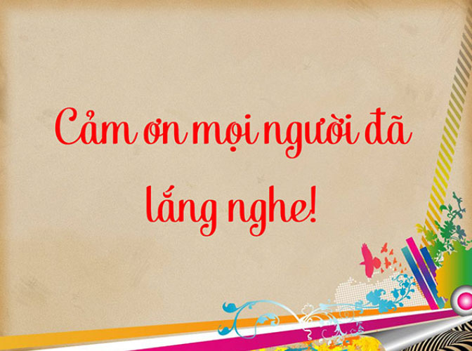 Slide cảm ơn kết thúc đẹp