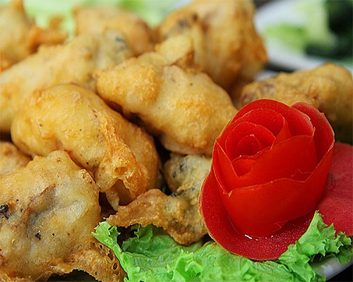 Đuông dừa chiên bột