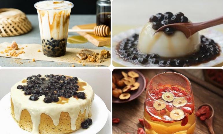 Đường đen làm món gì?