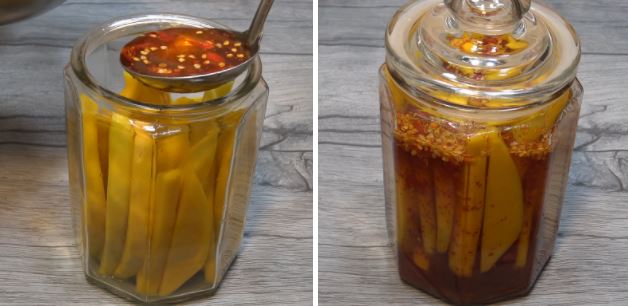 Cách làm xoài ngâm mắm đường chua ngọt để được lâu