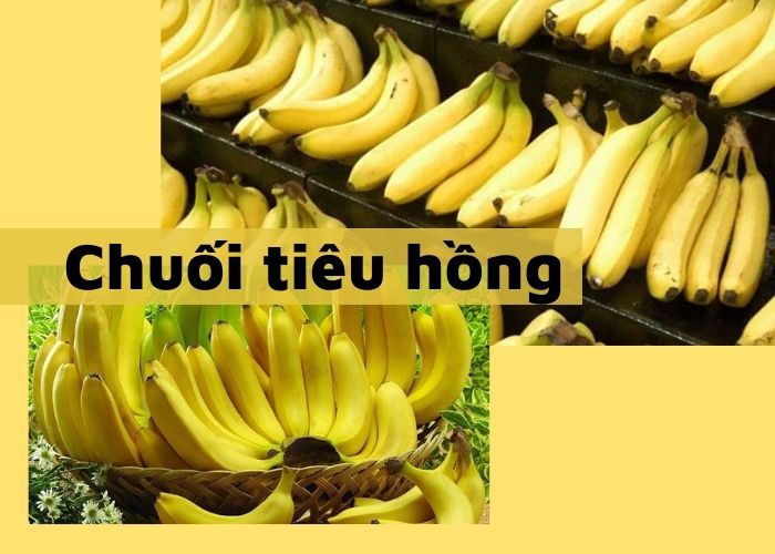 Chuối tiêu hồng Chuối tiêu hồng