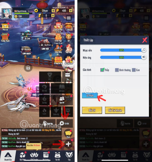 Hoàn thành các cửa ải theo hướng dẫn ban đầu trong game Hoàn thành các cửa ải theo hướng dẫn ban đầu trong game