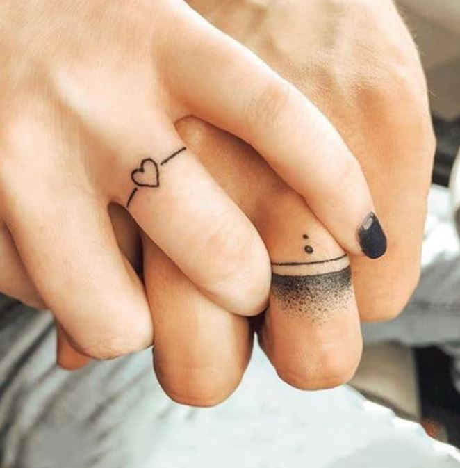 Hình xăm cặp đôi mini đẹp nhất với người yêu