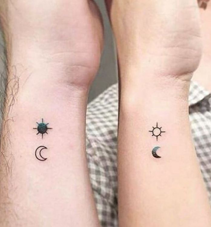 Hình xăm cặp đôi mini đẹp nhất với người yêu
