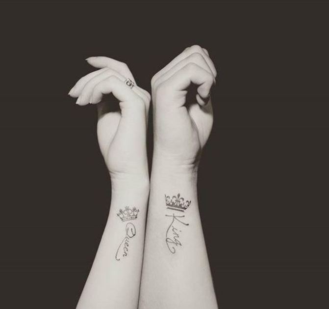 Hình xăm cặp đôi mini đẹp nhất với người yêu