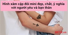 Hình xăm cặp đôi mini đẹp, chất, ý nghĩa với người yêu và bạn thân