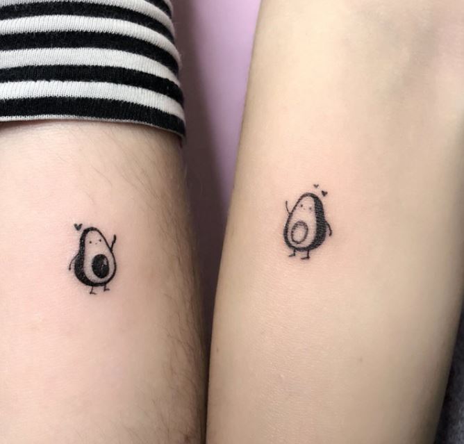 Hình xăm cặp đôi mini đẹp nhất với bạn thân