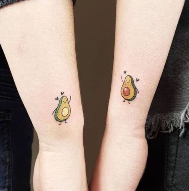 Hình xăm cặp đôi mini đẹp nhất với bạn thân