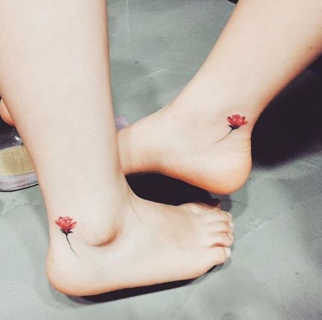 Hình xăm cặp đôi mini đẹp nhất với bạn thân