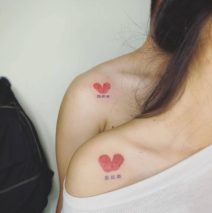 Hình xăm cặp đôi mini đẹp nhất với người yêu