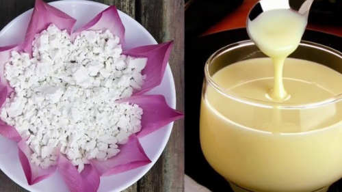 Cách pha bột sắn dây với sữa đặc