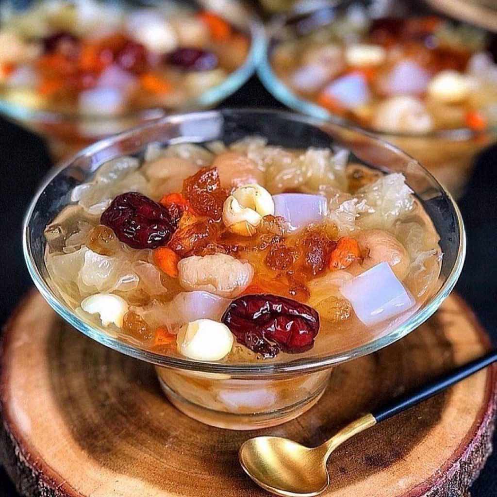 Cách nấu chè dưỡng nhan 12 vị