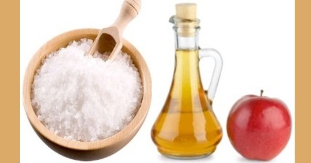 Muối và giấm táo