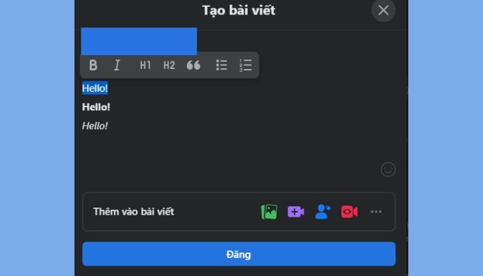 In đậm ở Group FB