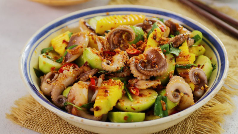 Bạch tuộc sốt Thái