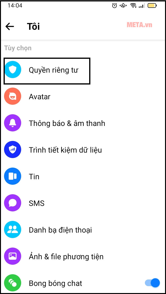 Cách bỏ chặn trên Messenger