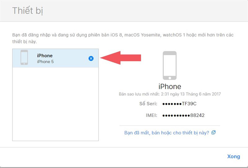 Truy cập vào cài đặt trên trang web iCloud Truy cập vào cài đặt trên trang web iCloud