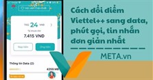 Cách đổi điểm Viettel++ sang data, phút gọi, tin nhắn đơn giản nhất