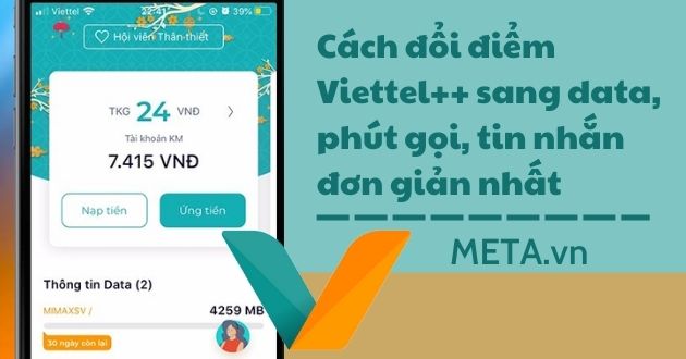 Cách đổi điểm viettel