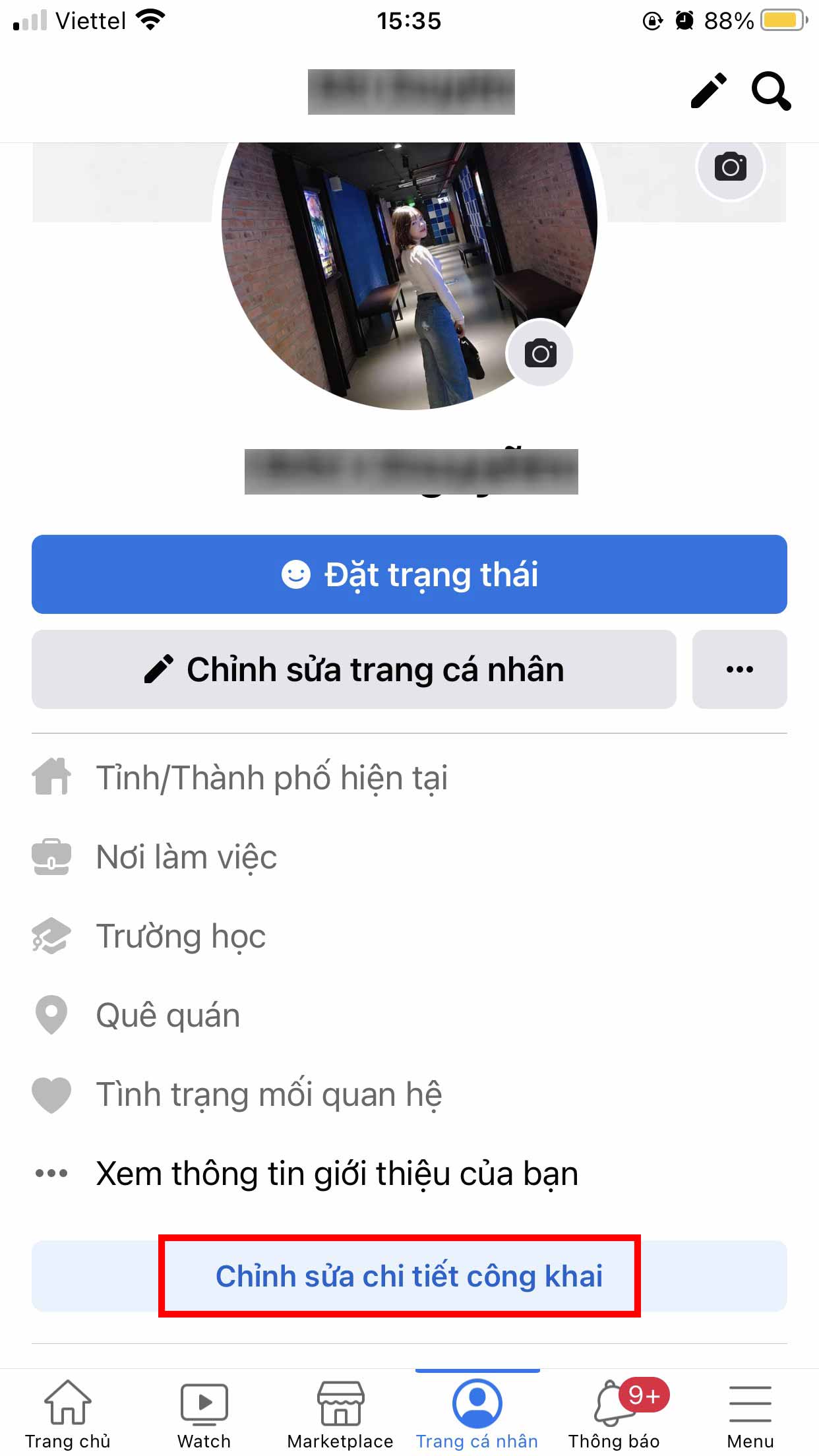 Nhấn Lưu ở phía bên phải màn hình để hoàn thành việc đổi ngày tháng năm sinh trên Facebook
