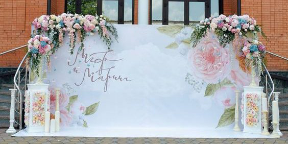 Mẫu background đám cưới đẹp 6