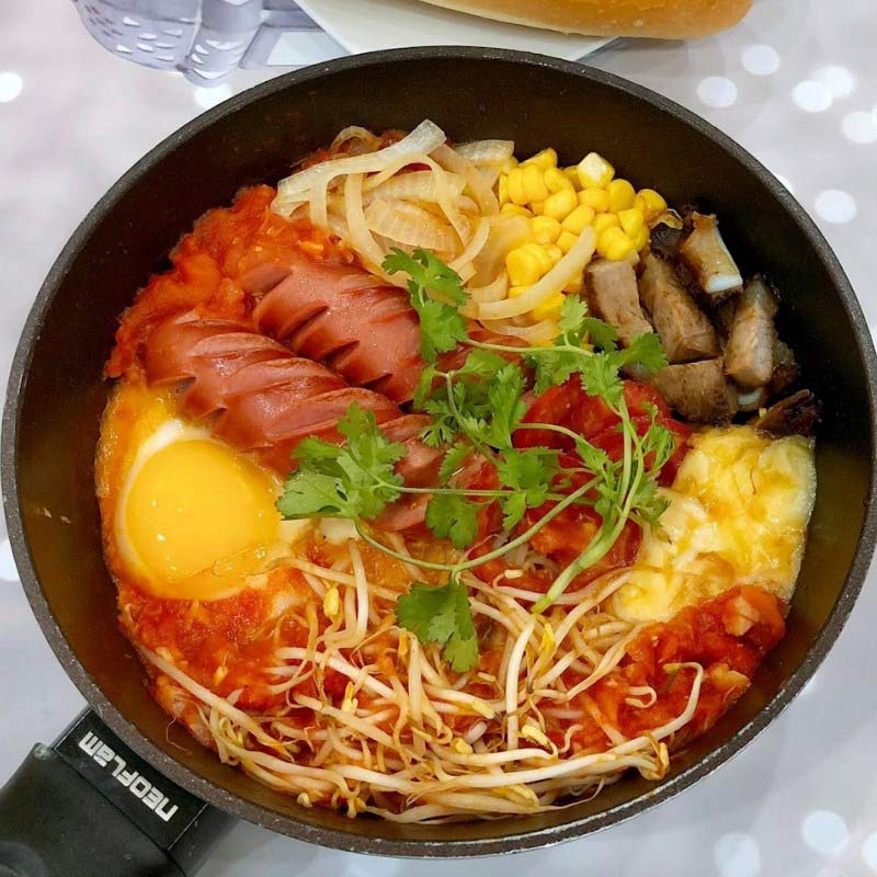 Thành phẩm món bánh mì chảo thơm ngon tại nhà Thành phẩm món bánh mì chảo thơm ngon tại nhà