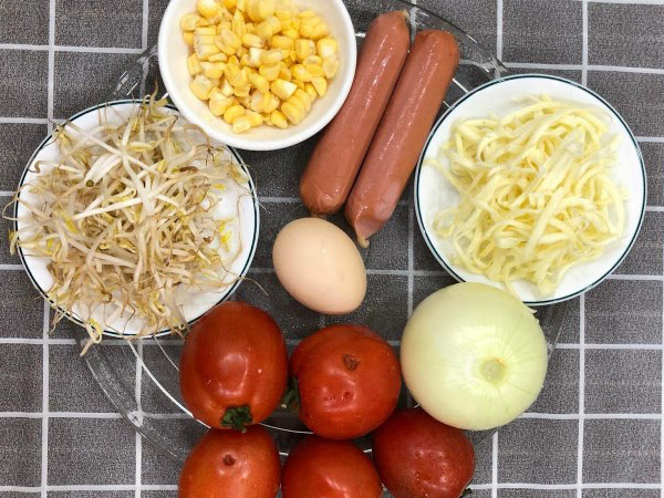 Nguyên liệu cần chuẩn bị làm bánh mì chảo Nguyên liệu cần chuẩn bị làm bánh mì chảo