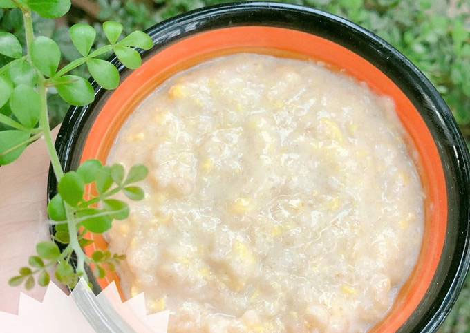 Cháo yến mạch trứng gà Cháo yến mạch trứng gà