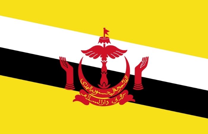 Cờ Brunei Cờ Brunei