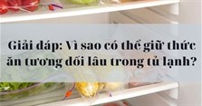 Giải đáp: Vì sao có thể giữ thức ăn tương đối lâu trong tủ lạnh?