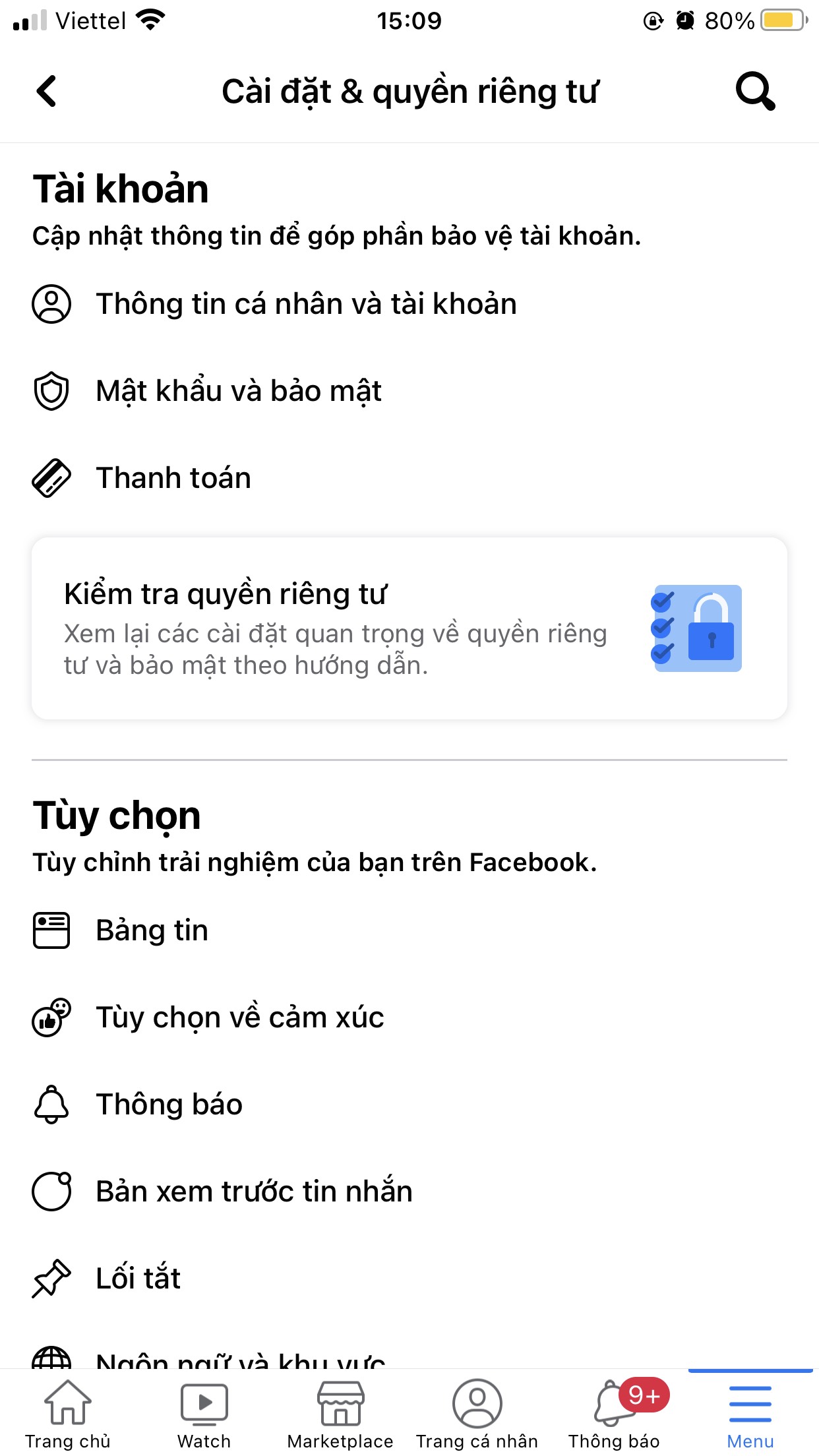 Nhấn chọn Thông tin cá nhân -> Chọn Thông tin liên hệ Nhấn chọn Thông tin cá nhân -> Chọn Thông tin liên hệ
