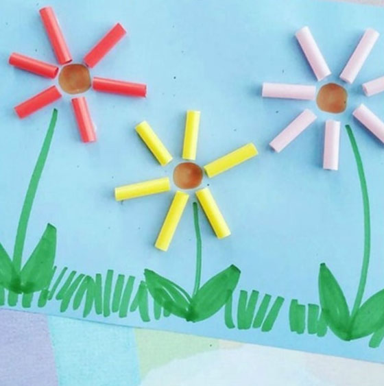 Cách làm tranh sáng tạo cho trẻ mầm non bằng ống hút