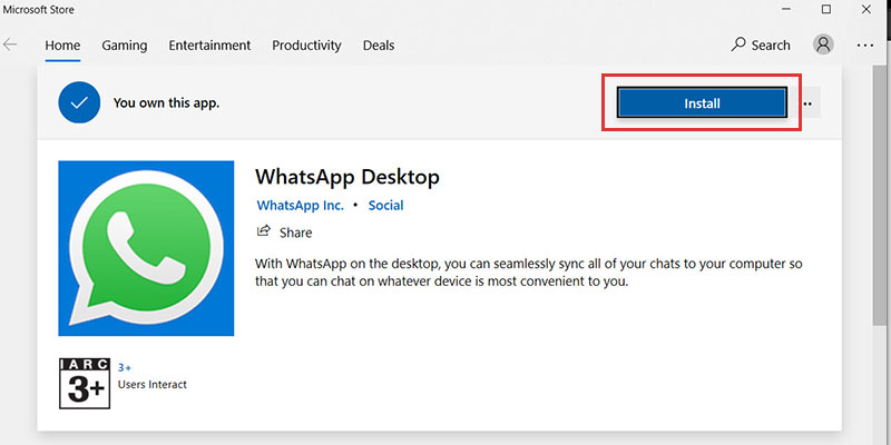 Click vào Install để hoàn tất cài đặt