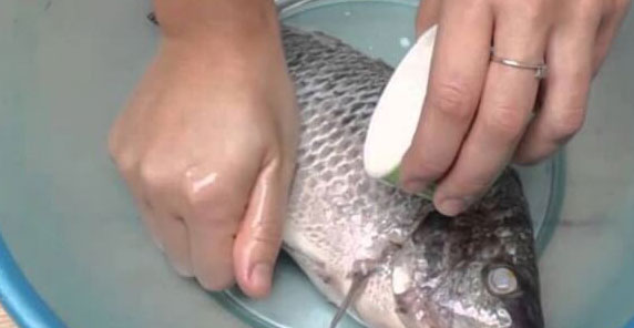 Dùng muối và rượu để khử mùi tanh của cá