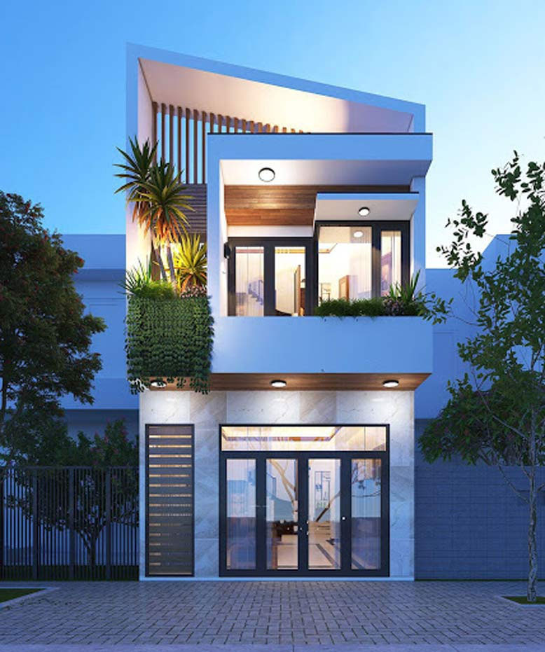 Mặt tiền nhà ống đẹp