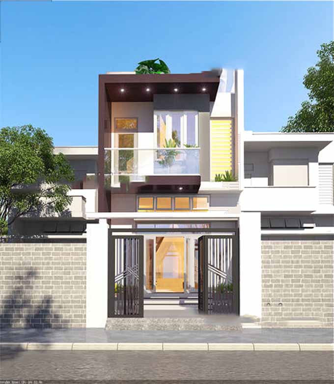 Mặt tiền nhà ống đẹp