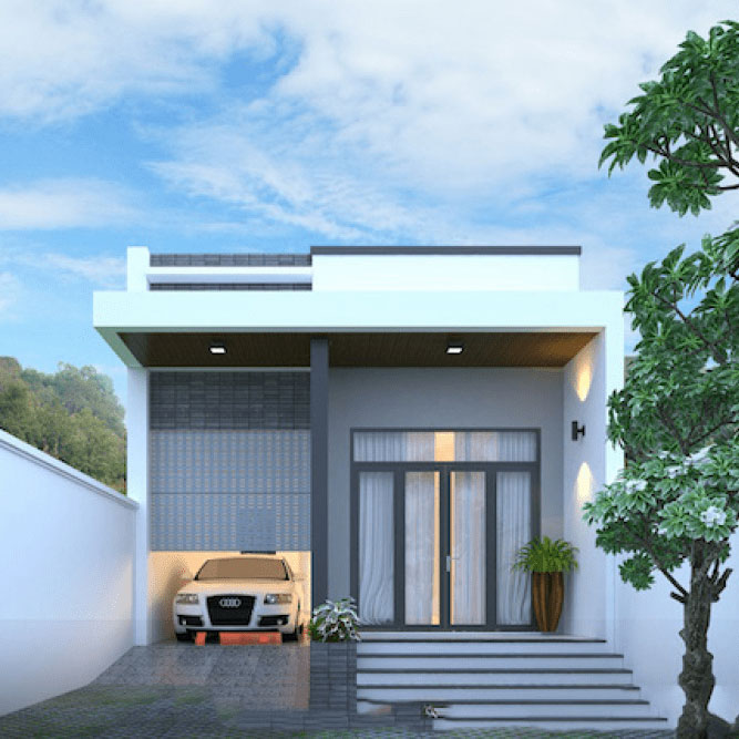 Mặt tiền nhà ống đẹp