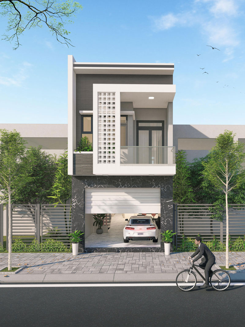 Mặt tiền nhà ống đẹp