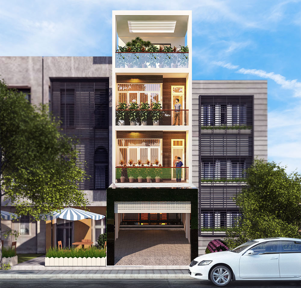 Mặt tiền nhà ống đẹp