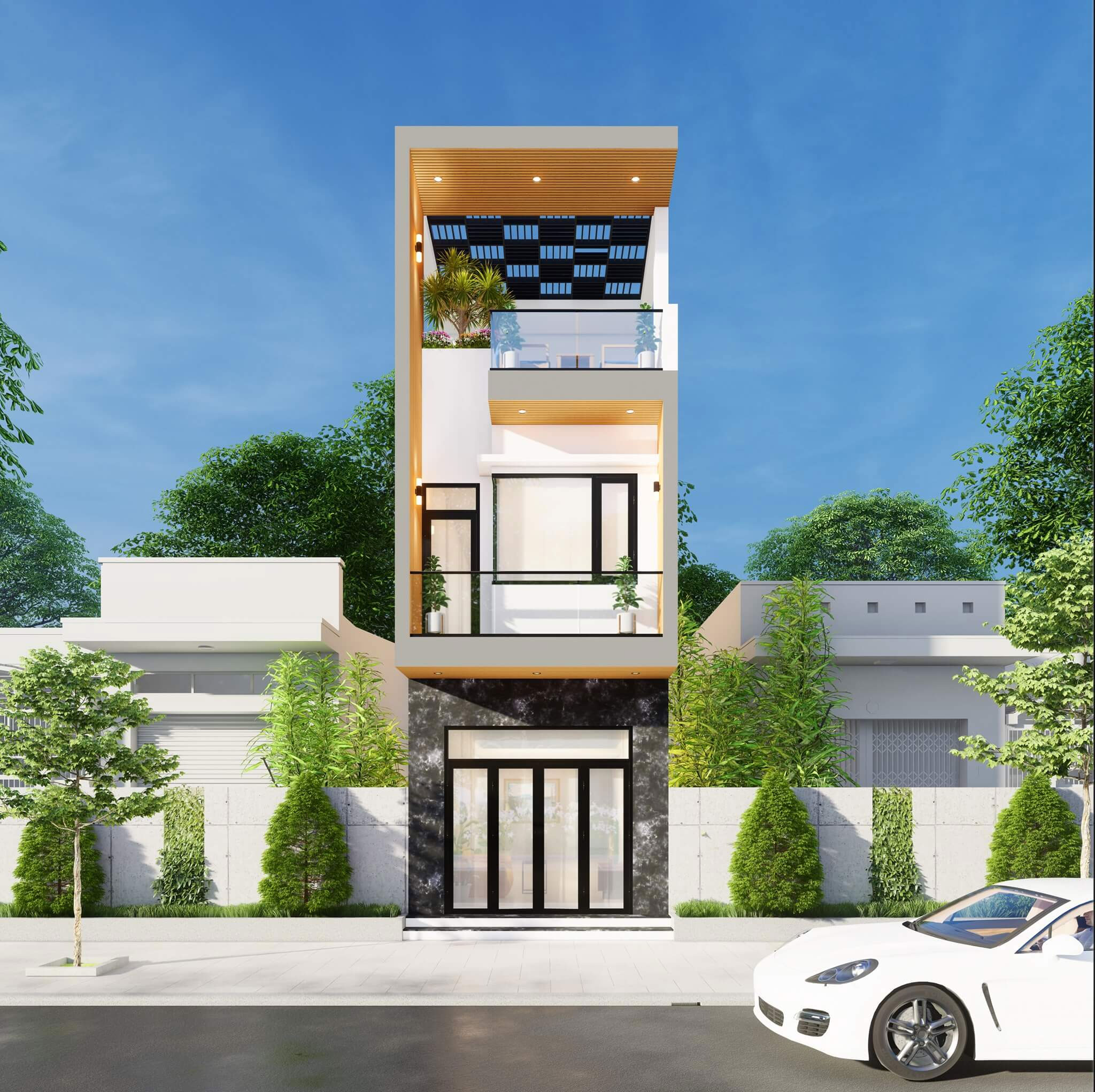 Mặt tiền nhà ống đẹp