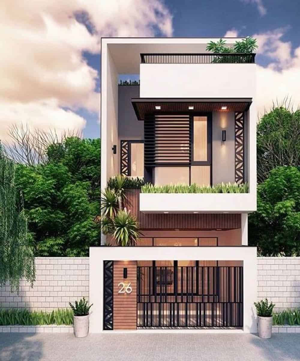 Mặt tiền nhà ống đẹp