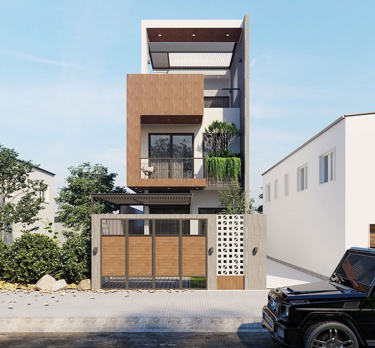 Mặt tiền nhà ống đẹp