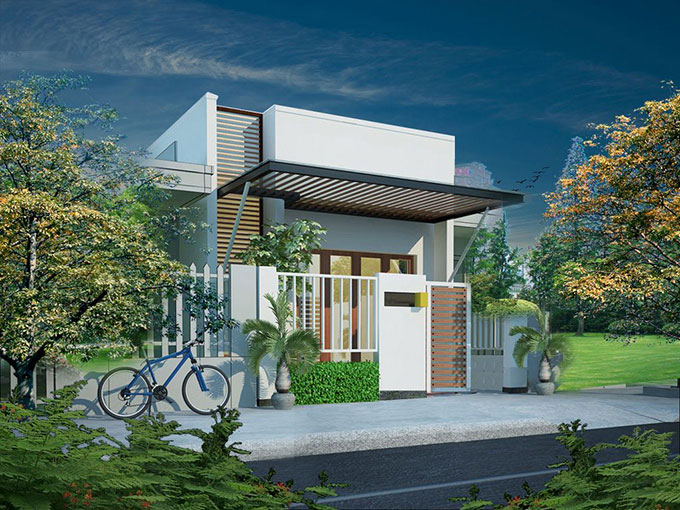 Mặt tiền nhà ống đẹp