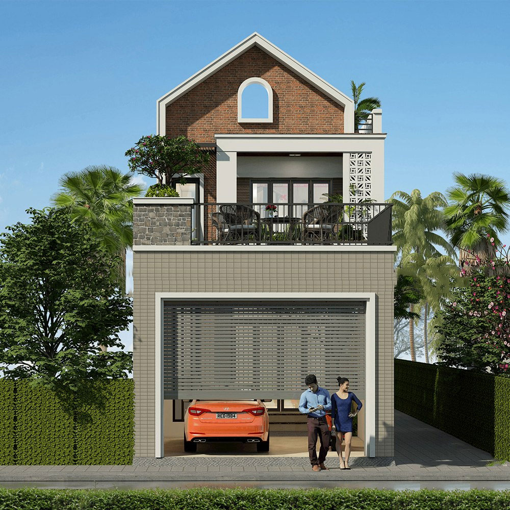 Mẫu nhà ống 2 tầng đẹp